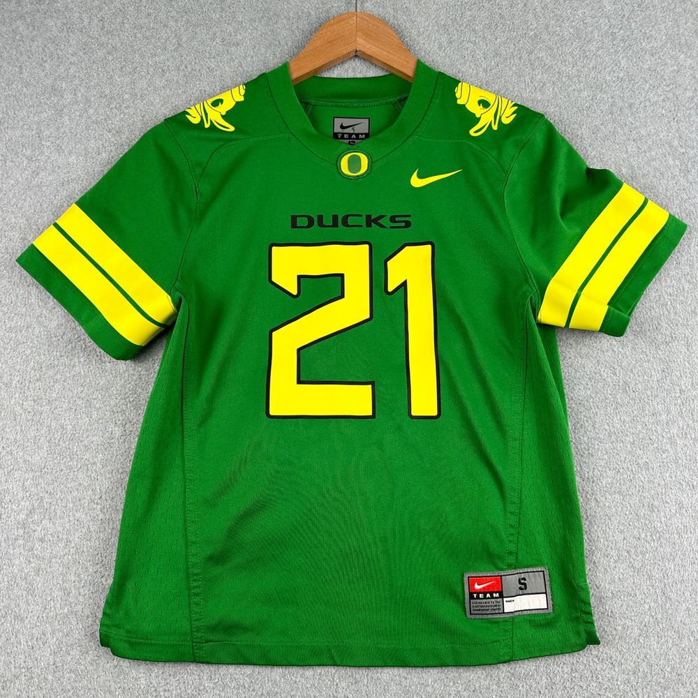 Oregon Nike Jersey Youth S Green NCAA Football Ducks 21 Graphic